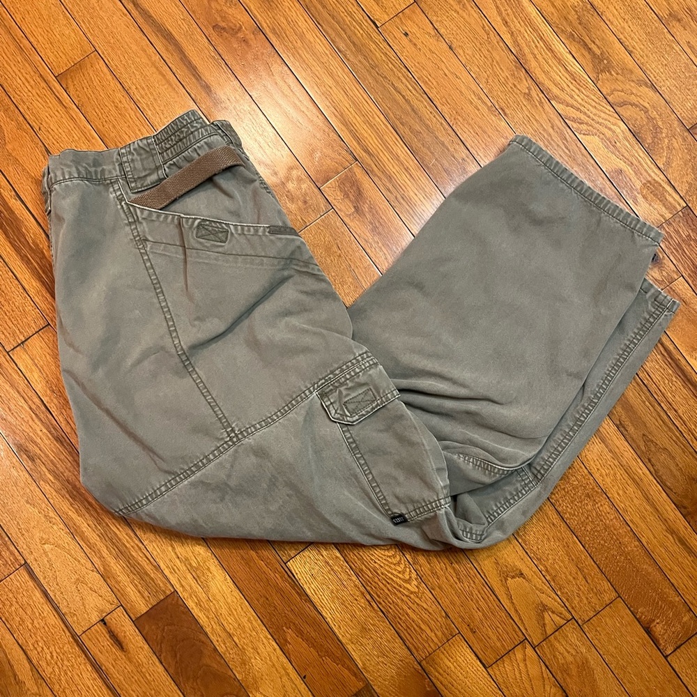 5.11 Tactical Series Tech Stretch Pants Mens Size 42X30 Green 74251 Cotton